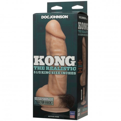 Фаллоимитатор Kong Realistic Cock with Removable Vac-U-Lock Suction Cup - 23,6 см.